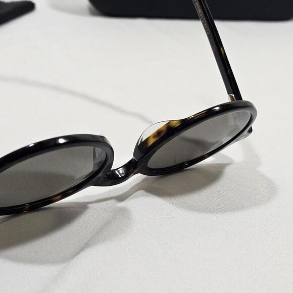 Christopher Cloos Pampelonne Brown Tourtise Shell Round Unisex Sunglasses 48-21 main image 9